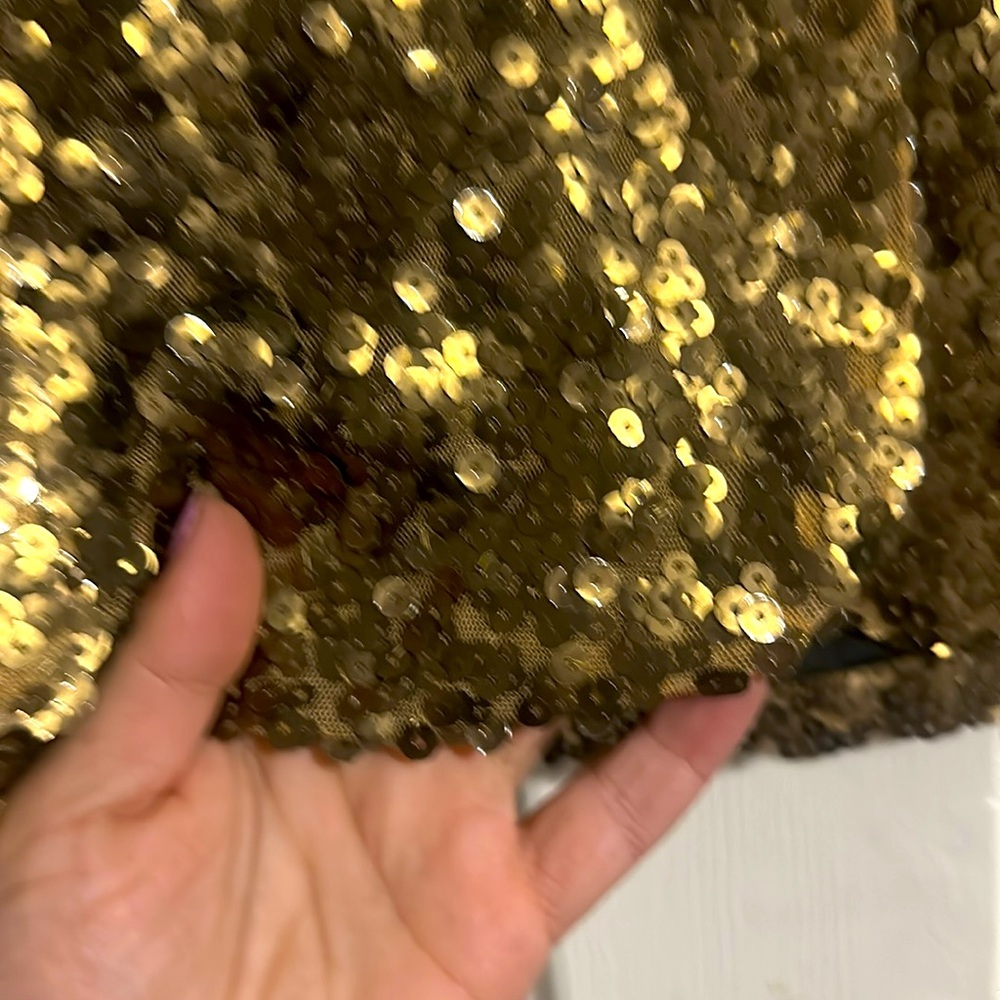 Gold sequin jacket - Picture 4 of 5
